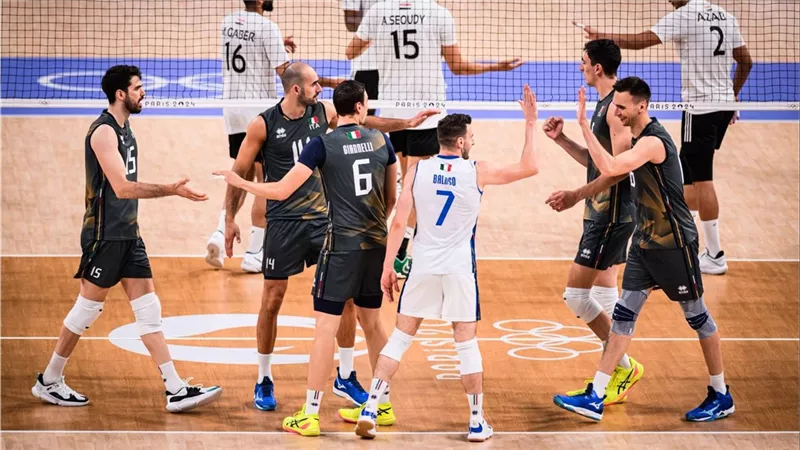 منتخب الطائرة يخسر أمام إيطاليا في ثان مواجهات أولمبياد باريس 2024