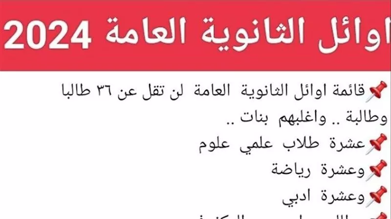 موعد الإعلان عن نتيجة الثانوية العامة2024