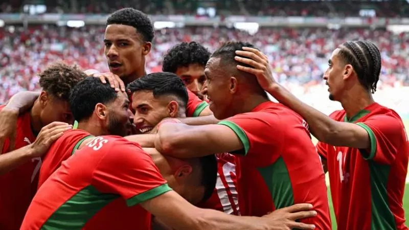 المغرب يتقدم علي أمريكا بهدف رحيمي في الشوط الأول بـ أولمبياد باريس 