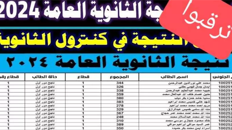 تفاصيل نتيجة الثانوية العامة 2024.. موعد المؤتمر الصحفي لوزير التربية والتعليم