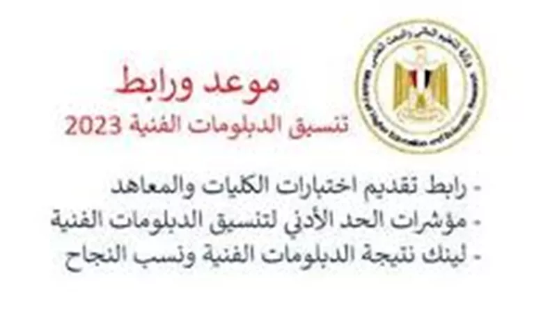 كل ما تريد معرفته عن تنسيق الدبلومات الفنية الصناعية 2024.. تفاصيل