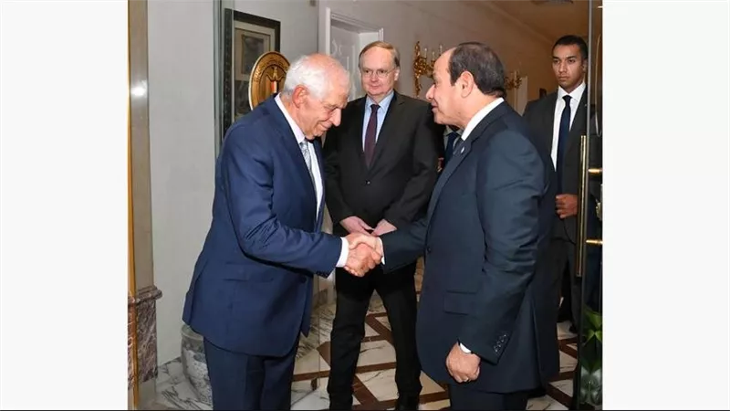 السيسي يؤكد أهمية إنهاء التصعيد في الضفة الغربية خلال لقاءه مع 
