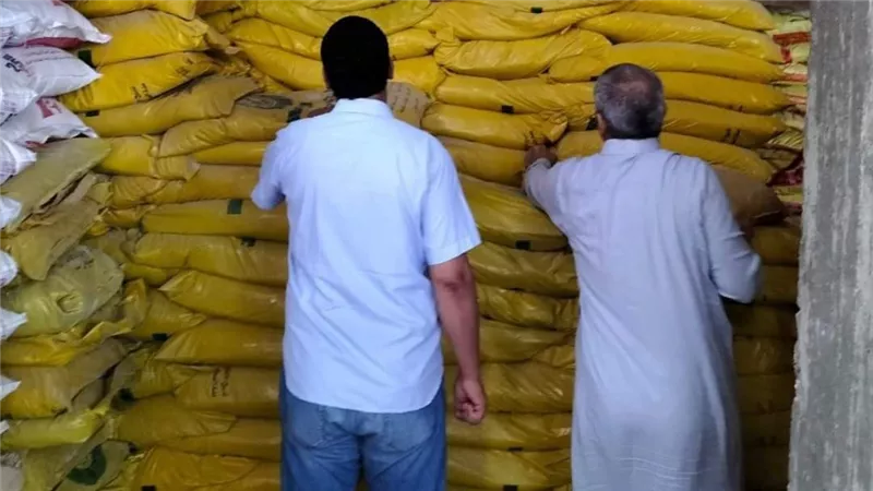 ضبط 250 كيلو لحوم و12 طن مخصبات زراعية مجهولة المصدر في بلبيس