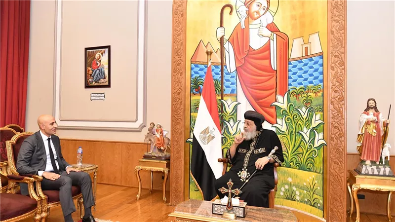 البابا تواضروس الثاني يستقبل وزير التربية والتعليم لبحث سبل التعاون في وضع القيم والمبادئ الدينية المشتركة 