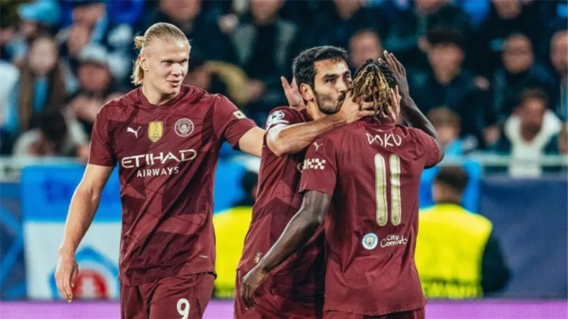 مانشستر سيتي يفوز على سلوفان براتيسلافا برباعية فى دوري الأبطال