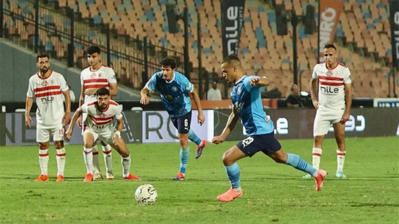 بيراميدز يحافظ علي تقدمه ضد الزمالك بهدف إبراهيم عادل بعد 30 دقيقة 