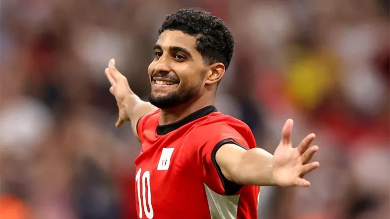 إبراهيم عادل يحرز هدف التقدم لـ منتخب مصر ضد موريتانيا 