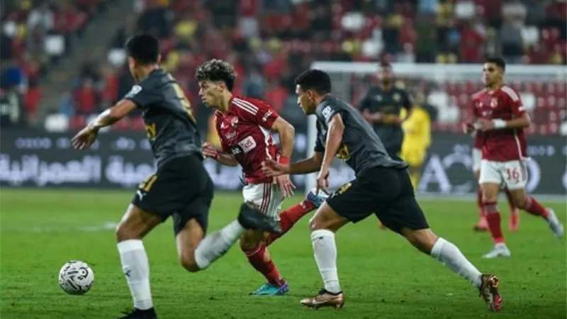 سيراميكا يفرض التعادل علي الأهلي 1-1 في الشوط الأول بالسوبر المصري 