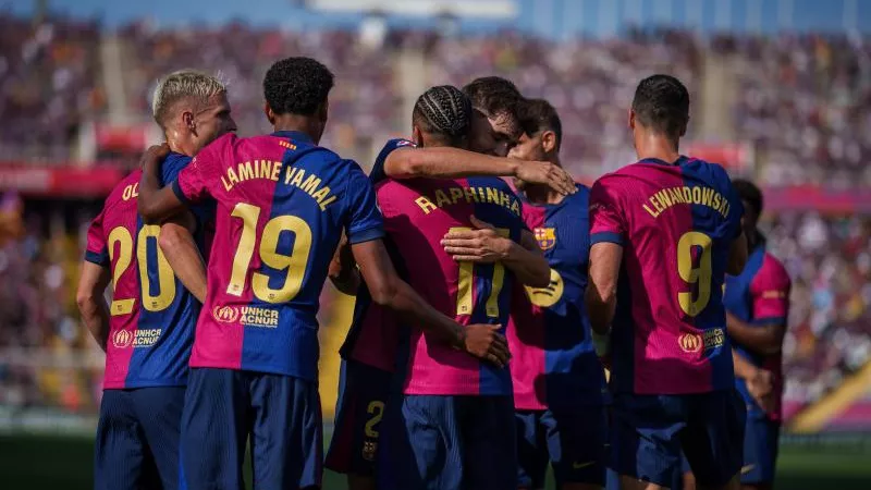 نتيجة مباراة برشلونة الآن لحظة بلحظة ( 3-1)