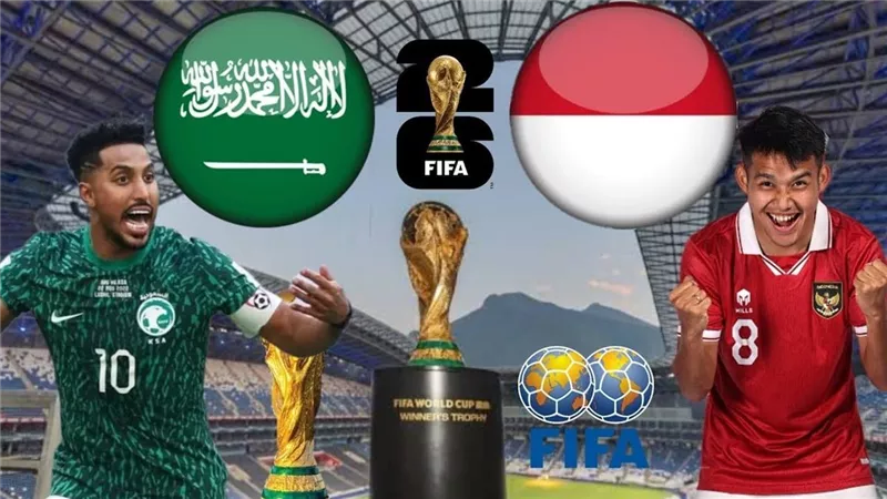 موعد مباراة السعودية ضد إندونيسيا في تصفيات كأس العالم 2026 والقنوات الناقلة