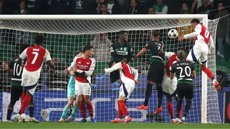 دوري أبطال أوروبا| أرسنال يتقدم على سبورتنج لشبونة بثلاثية في الشوط الأول 