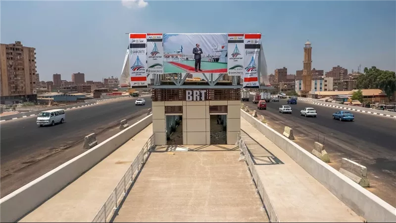 تحويلات مرورية جديدة بالطريق الدائري في الجيزة خاصة بمشروع الأتوبيس الترددي 