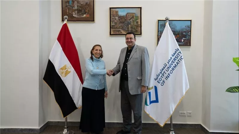 رئيس مصر للمعلوماتية تشيد بقرار اختيار عمرو المصرى نائباً لرئيس جامعة مطروح