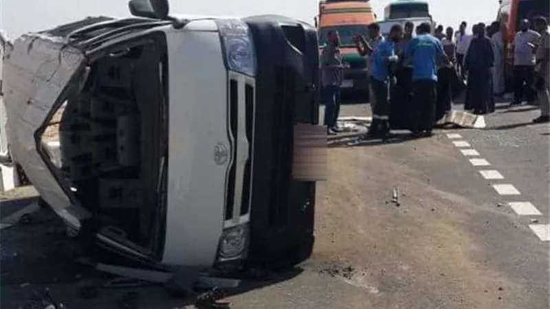 حادث المنوفية.. إضافة 14 مصابا إلى إصابات حوادث الطرق المروعة 