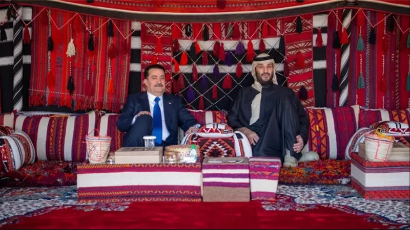القضايا الإقليمية تسيطر علي مباحثات ولي العهد السعودي ورئيس الوزراء العراقي
