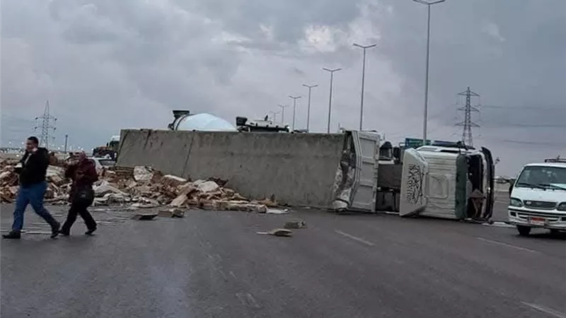 حادث تصادم علي الطريق الساحلي الدولي بالإسكندرية يسفر عن 15 مصابًا