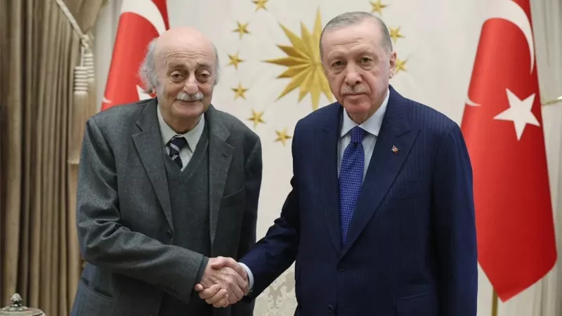 مباحثات ساخنة بين أردوغان ووليد جنبلاط في أنقرة