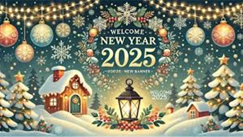 صور تهنئة بالعام الجديد 2025| رسائل مميزة مليئة بالفرح والتفاؤل