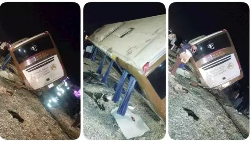 الأجهزة الأمنية والمرور تكشفان سبب حادث السويس وتفاصيل إصابة 34 شخصًا