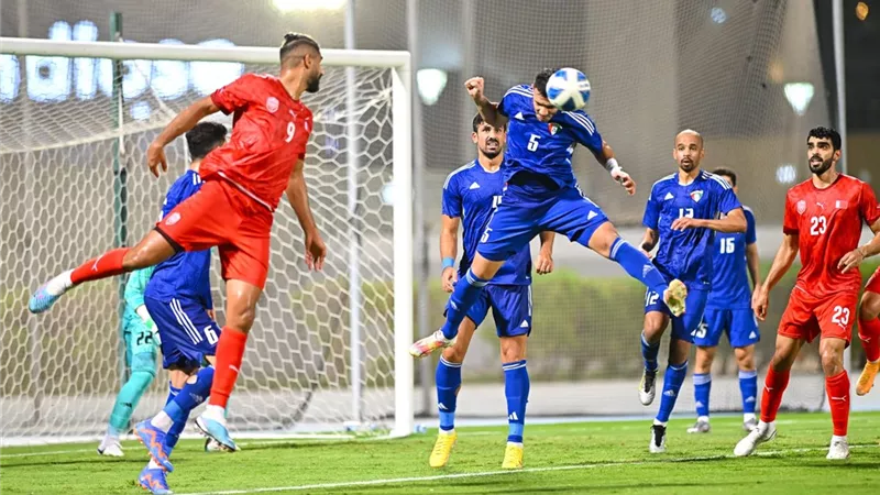 التعادل السلبي يسيطر على الشوط الأول من مباراة الكويت والبحرين في خليجي 26
