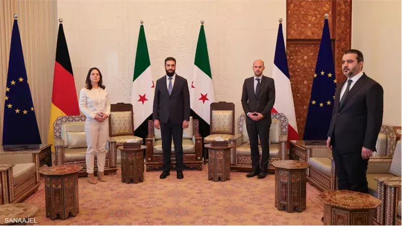 حماية الأكراد تتصدر مباحثات الشرع مع وزيرا خارجية فرنسا و ألمانيا