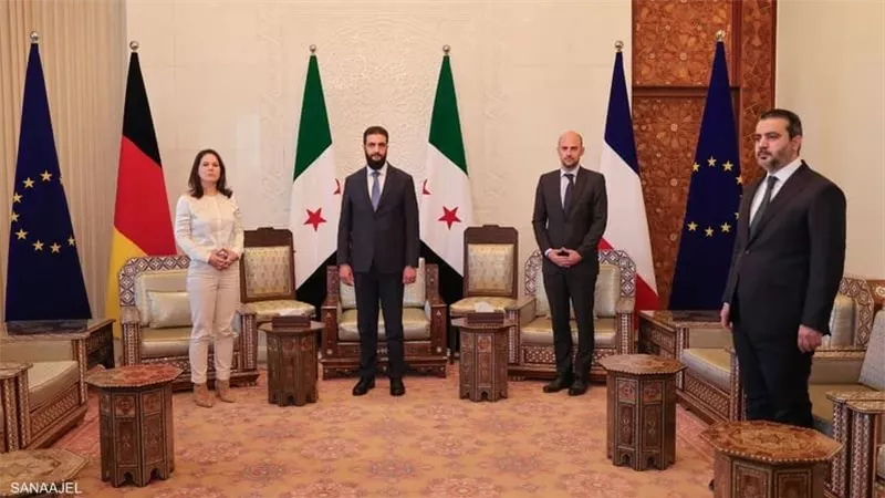 بيان فرنسي ألماني مشترك بشأن المرحلة الإنتقالية ف سوريا