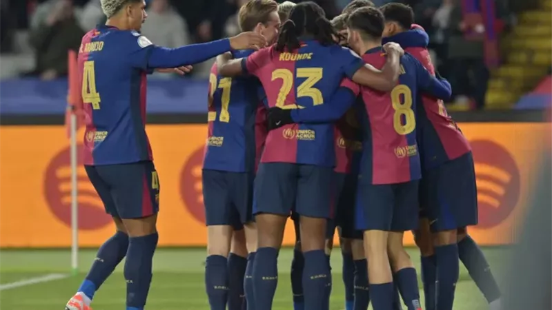 برشلونة يتفوق على ريال بيتيس بهدفين في الشوط الأول بكأس ملك إسبانيا 
