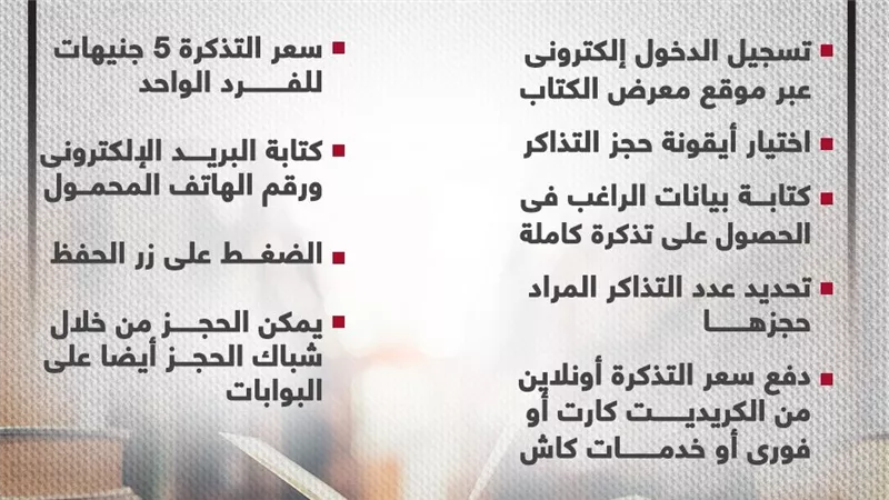 تجنب الزحام واستمتع بتجربة قراءة مميزة .. دليلك لحجز تذاكر معرض الكتاب