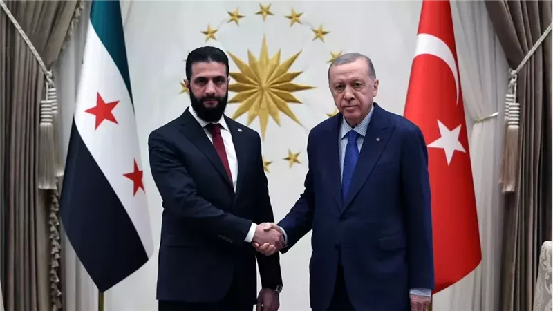 الشرع لأردوغان: لن ننسى أبداً مافعلته تركيا لأجلنا 