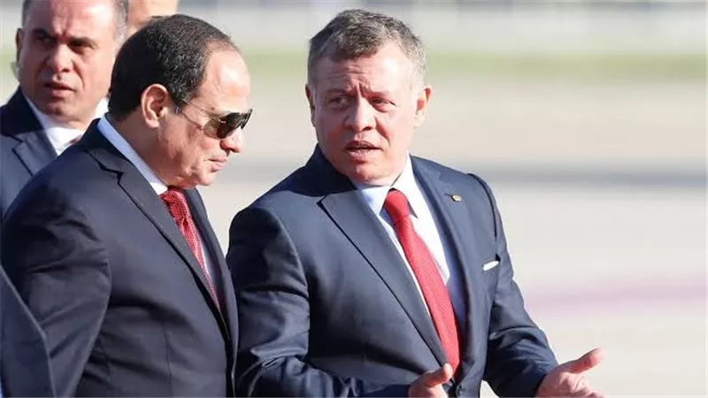السيسي وعبدالله الثاني يؤكدان رفض تهجير الفلسطينيين ويشددان على بدء إعادة إعمار غزة