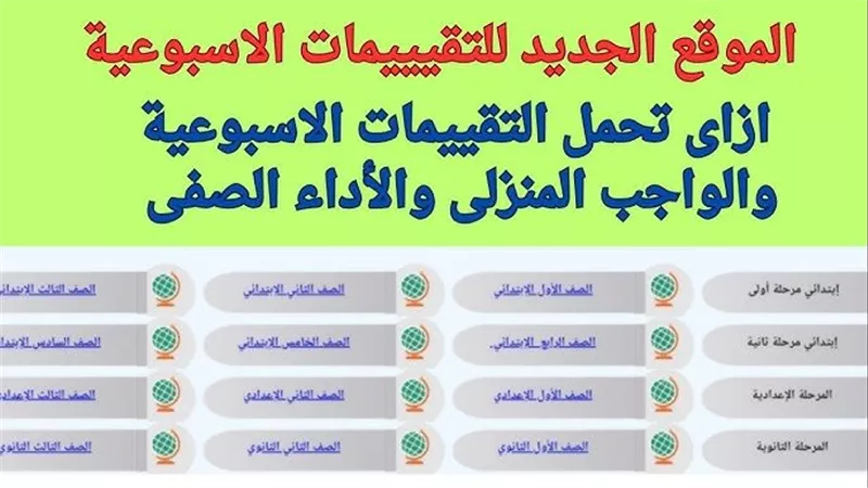 الآن روابط التقييمات والأداءات الصفية والمنزلية عبر منصة الوزارة 2025
