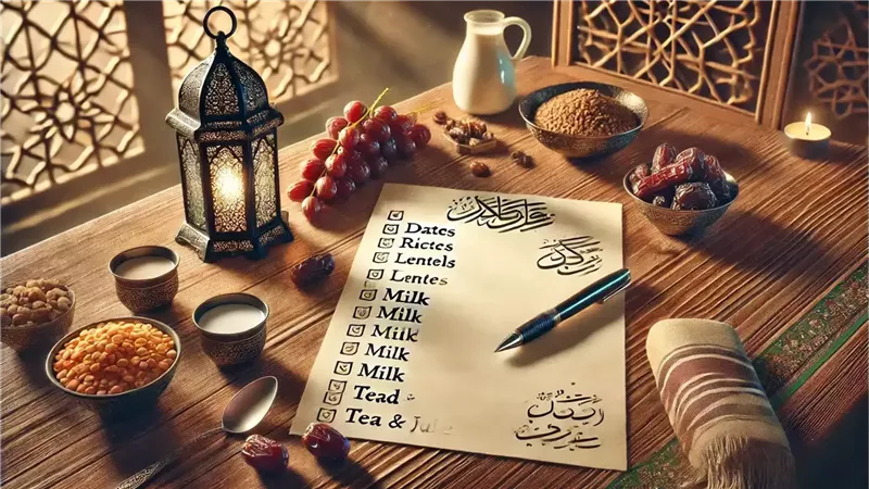 قائمة مشتريات رمضان مكتوبة 2025.. تعرف عليها فهي متوفرة الآن