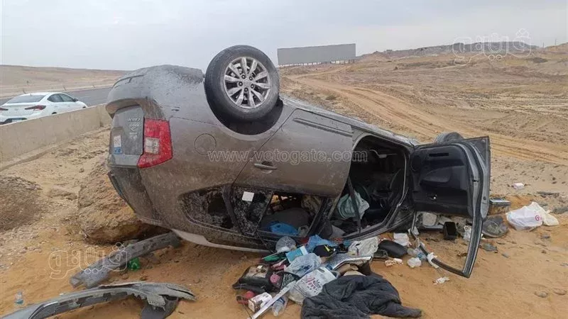 إصابة شقيقة وزير الكهرباء واثنين آخرين في حـ.ـادث سير بطريق القطامية - العين السخنة