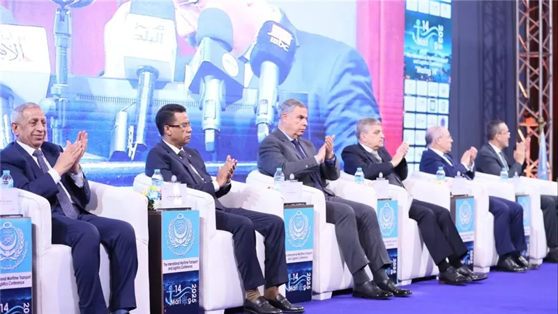 انطلاق فعاليات النسخة 14 للمؤتمر الدولي للنقل البحري واللوجستيات بالأكاديمية العربية.. صور