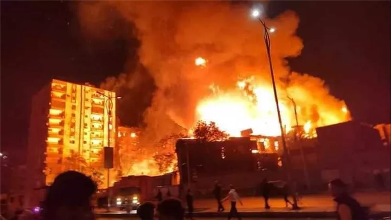 الحماية المدنية تسيطر على حريق بورشة ومحل بقالة بإسنا والأسباب قيد التحقيق