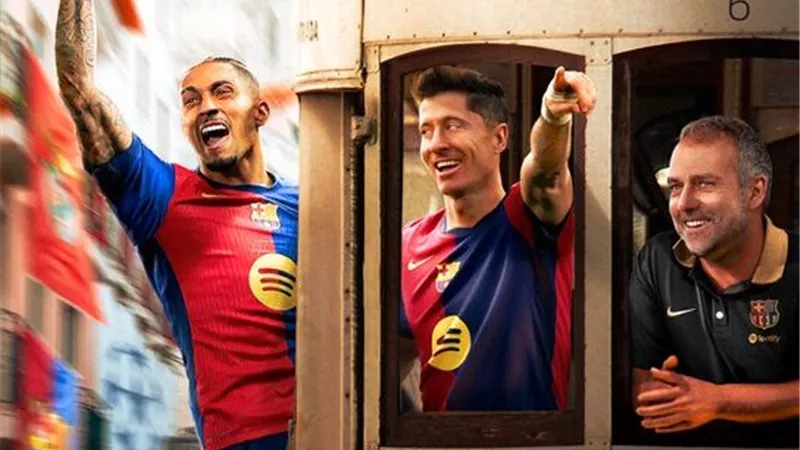 ليفاندوفسكي يقود تشكيل برشلونة أمام بنفيكا في دوري أبطال أوروبا 