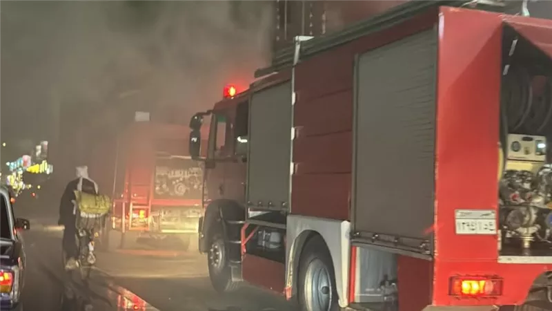 حريق ضخم في شقة وحديقة الطفل بمحافظة الغربية اليوم 