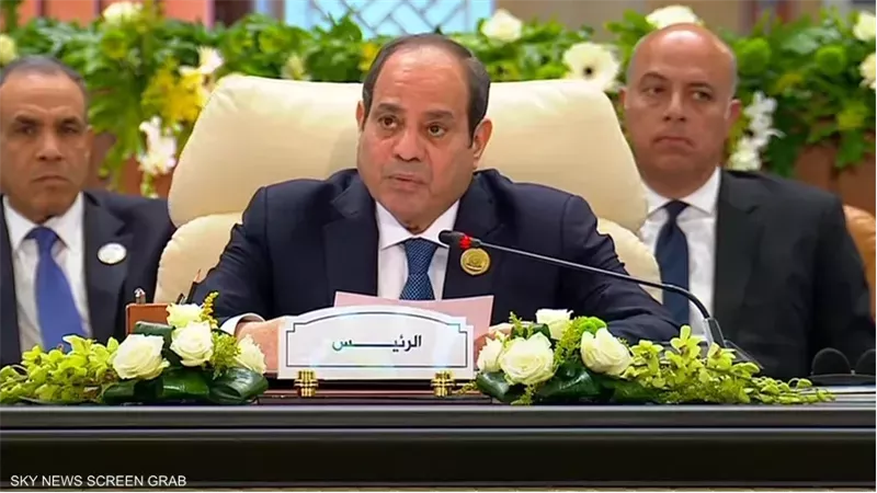 السيسي: خطتنا لإعادة إعمار غزة تشمل بقاء الفلسطينين على أرضهم