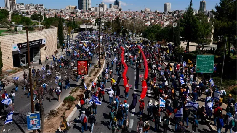 مظاهرات حاشدة في القدس للتنديد بإستئناف الحرب وعودة بن غفير