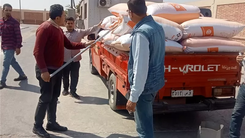 الجيزة تتلقى 16 ألف طن قمح منذ بدء موسم التوريد
