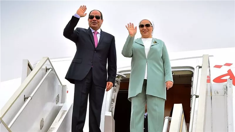 السيسي وقرينته يرحبان بضيوف العالم في افتتاح المتحف المصري الكبير