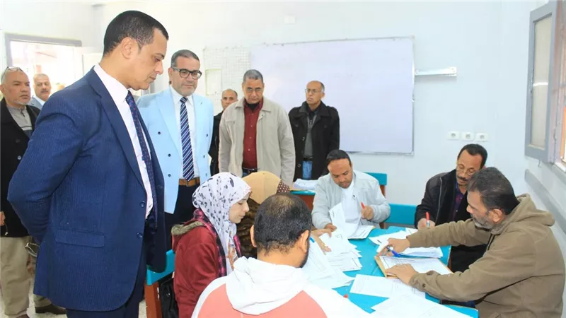 متابعة مستمرة لأعمال تصحيح امتحانات الشهادة الإعدادية بـ سوهاج