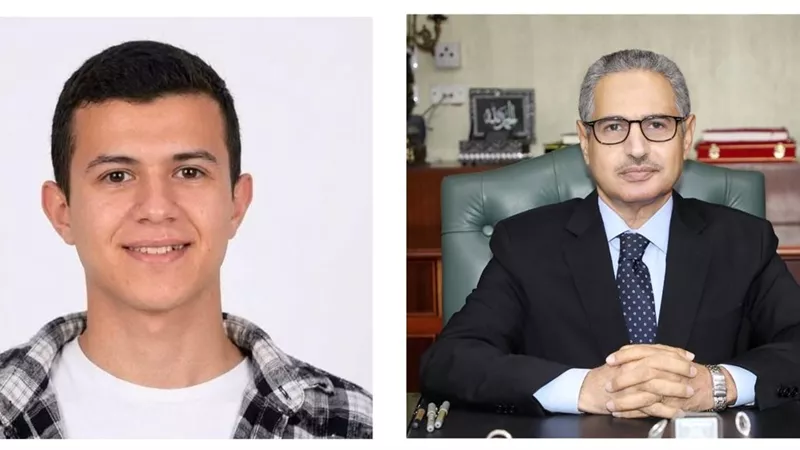 محافظ بني سويف يهنئ الطالب الأول على مستوى الجمهورية بمدارس شركة المياه