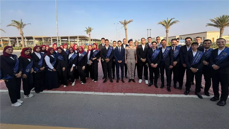 وفد من جامعة بنى سويف فى زيارة لمقر القيادة الاستراتيجية للقوات المسلحة