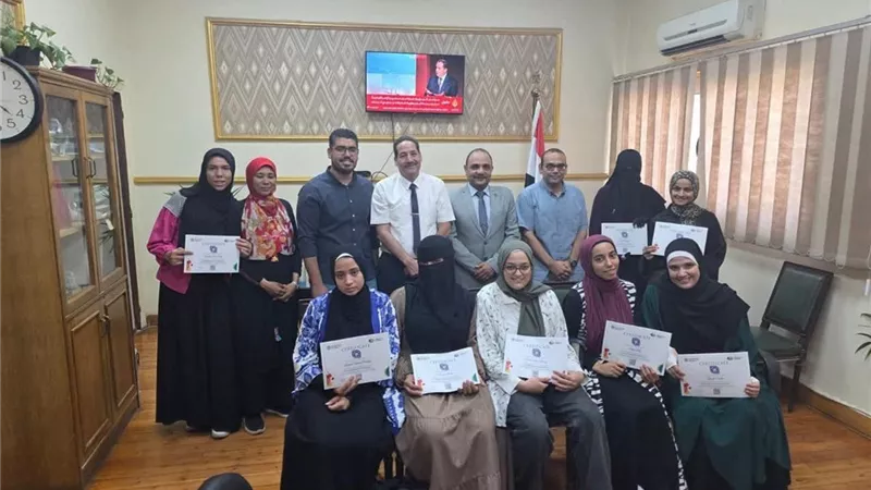 اختتام فعاليات التدريب لطلاب كلية الزراعة 
