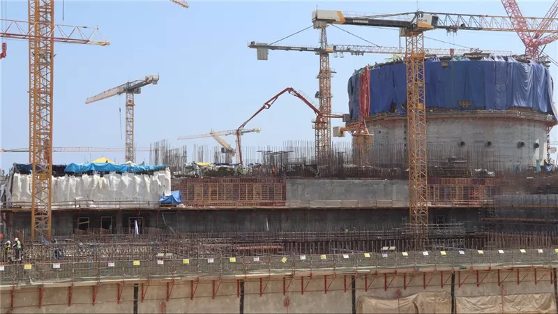 اكتمال أعمال الصبة الخرسانية لمبنى التحكم للوحدة النووية الأولى (UCB) بالمحطة النووية بالضبعة
