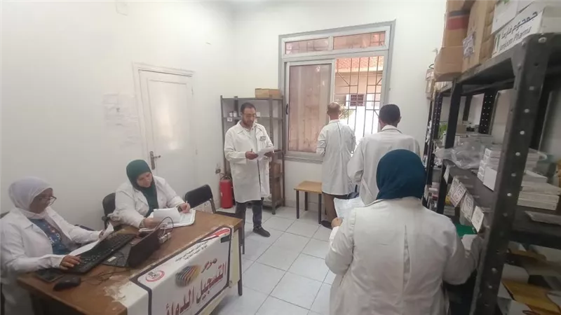 قافلة مجانية  قدمت 2600 خدمة بقرية غياضة الشرقية ببنى سويف