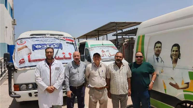  قافلة طبية مجانية قدمت 3200 خدمة بقرية جبل النور ببنى سويف