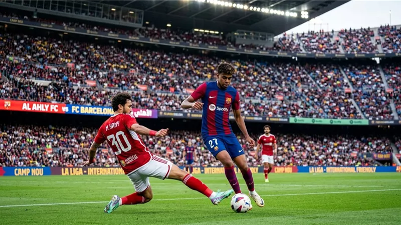 بث مباشر مباراة الأهلي ضد برشلونة في كأس خوان جامبر..الموعد والقنوات الناقلة 