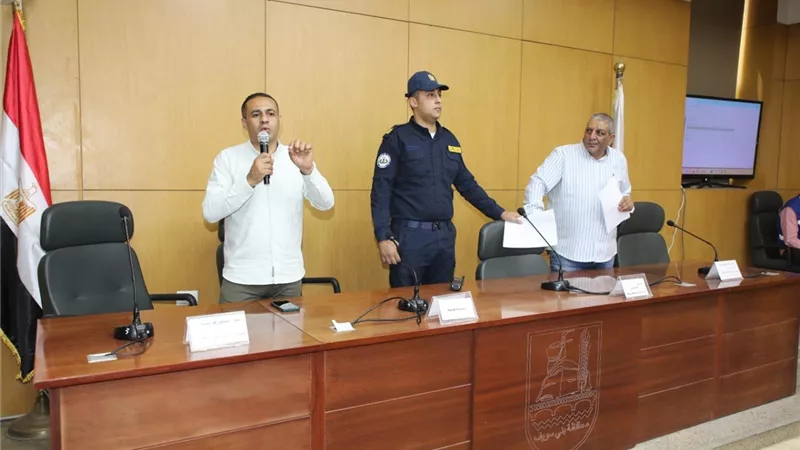 محافظة بنى سويف تواصل التدريب على خطط التعامل مع الأزمات والمواقف الطارئة